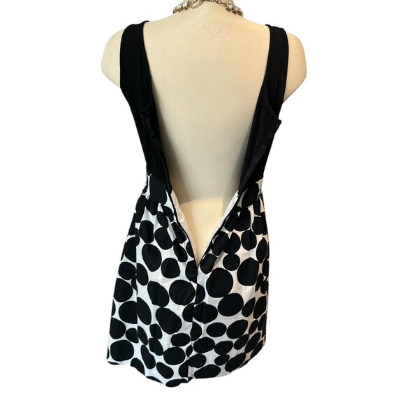 JESSICA HOWARD Dress *Size Medium Empire Waist Polka Dots Back Zip Sleeveless - Picture 6 of 14